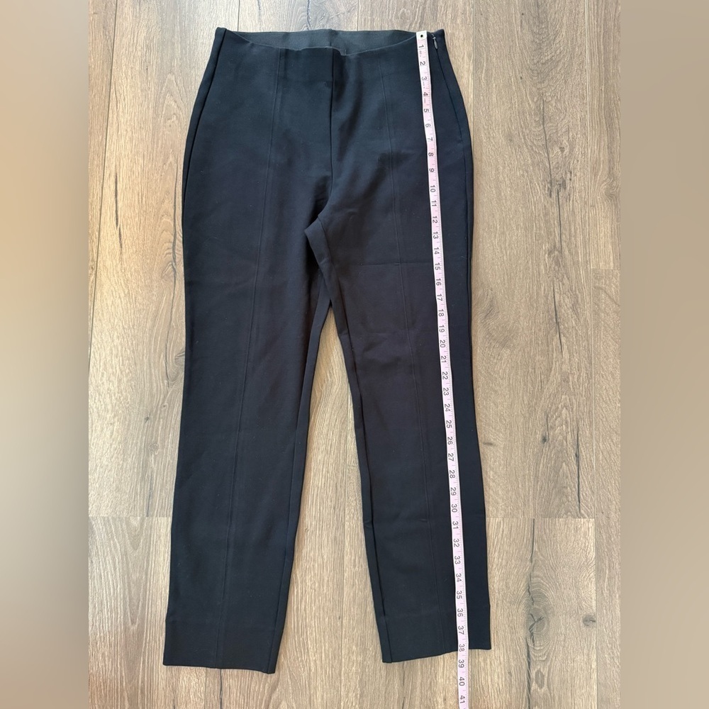 Quince Ultra Stretch Ponte Pintuck Ankle Pant Black Size Large - Picture 9 of 9